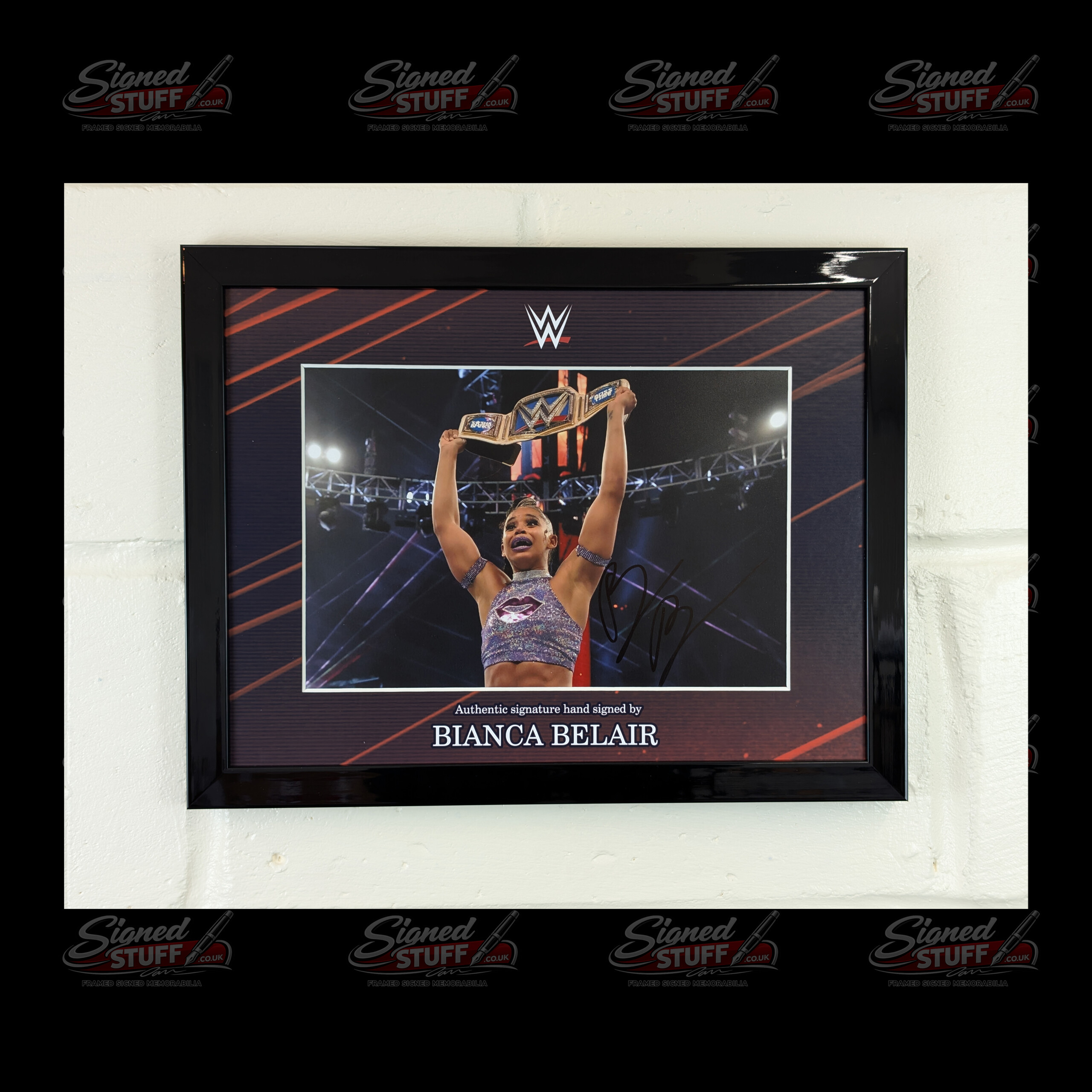 Bianca Belair WWE signed photo v1 1