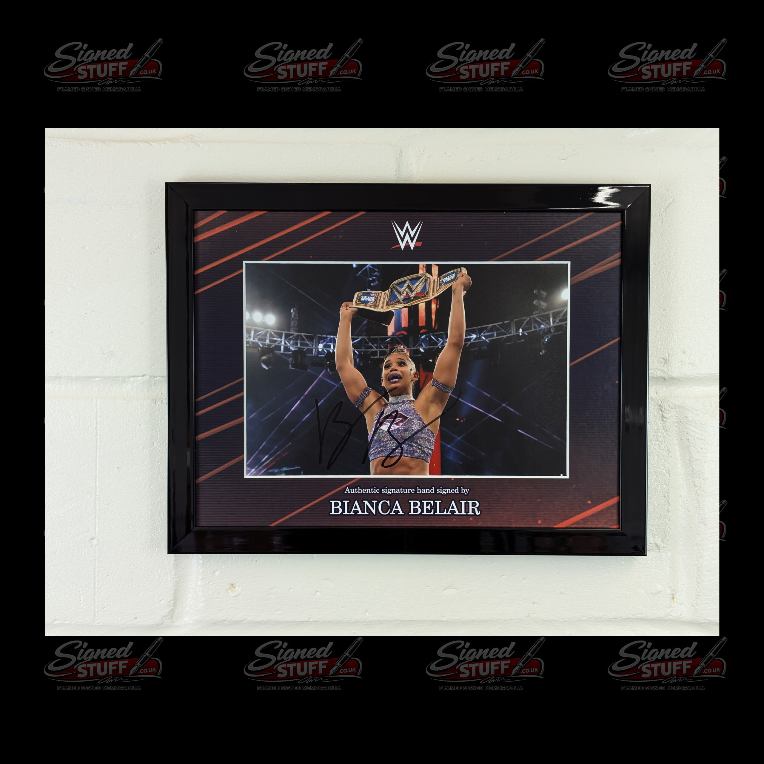 Bianca Belair WWE signed photo v1 2