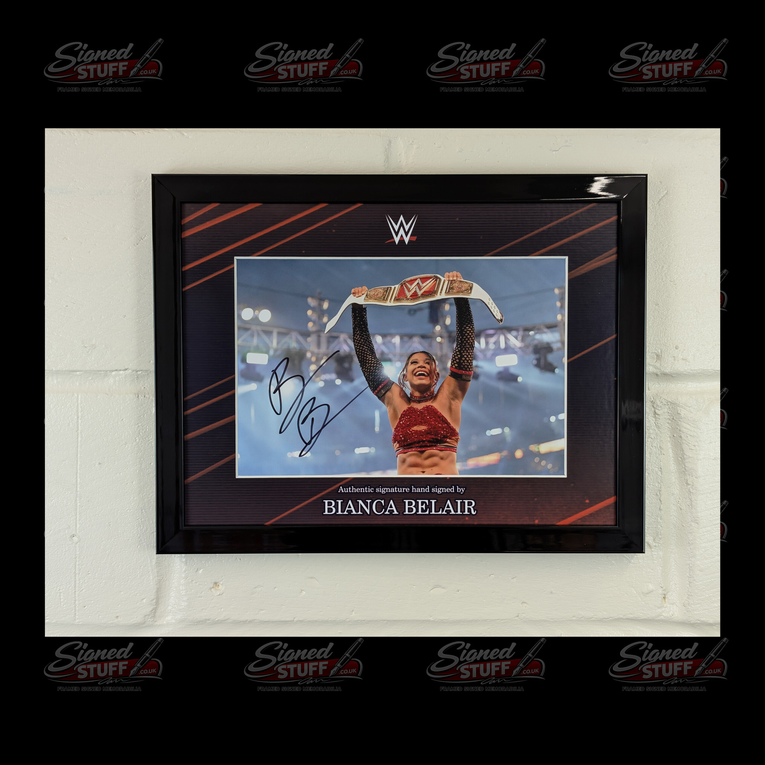 Bianca Belair WWE signed photo v2