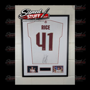 Declan Rice Signed Arsenal Third Shirt Framed SQ