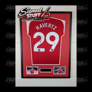 Kai Havertz Signed Arsenal Home Shirt Framed SQ