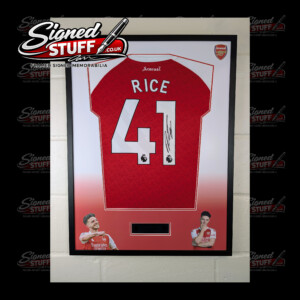 Declan Rice Signed Arsenal Home Shirt Framed